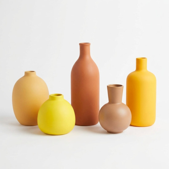 Porcelain Vase Set 5 Pcs